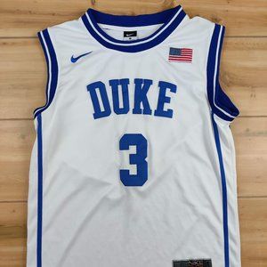 Nike Elite DUKE #3 Allen Basketball Jersey Large